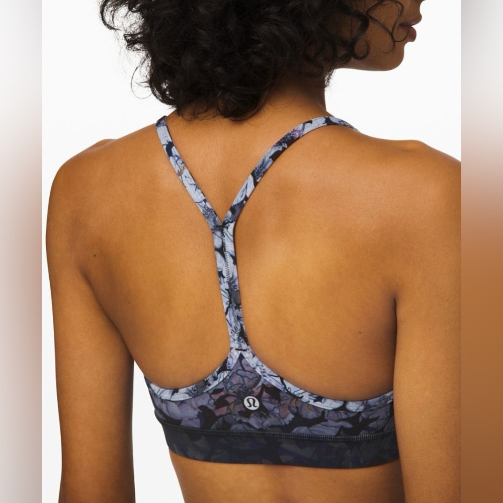 Lululemon Flow Y Nightfall Blossom Bra Size 6 - Picture 6 of 9